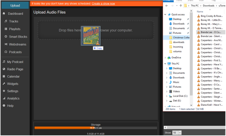 Select files