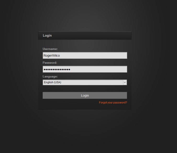 Log in